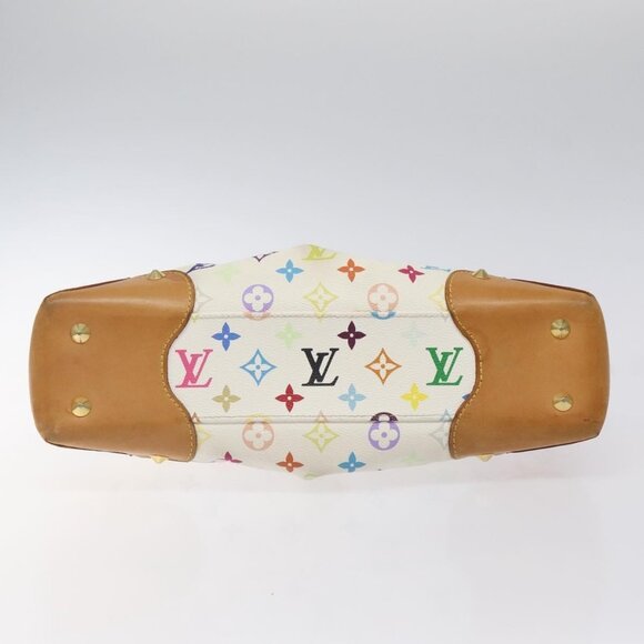 LOUIS VUITTON Monogram Multicolor Judy MM Bag 2Way White M40255 LV Auth 125291 - Picture 6 of 16